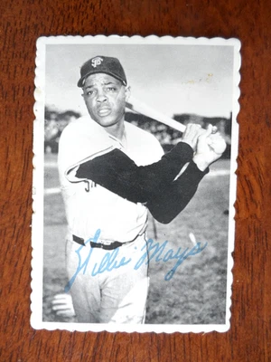 1969 TOPPS BASEBALL DECKLE EDGE #33 WILLIE MAYS SAN FRANCISCO GIANT EX U-7680 - Image 1 of 2