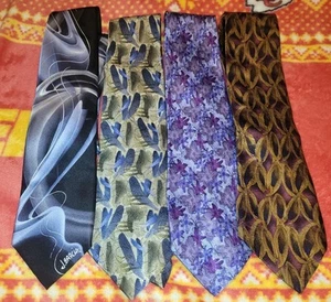 Jerry Garcia Lot Of 4 100% Silk Ties Abstract Neck Men's  - Picture 1 of 4