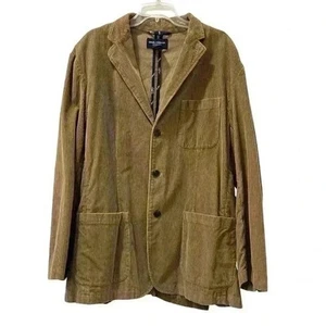 Daniel Cremieux Womens Tan Corduroy Button Up 100% Cotton Trench Coat Size XL - Picture 1 of 4