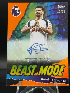 2025-26 Topps Premier League EPL - Beast Mode - Solanke Auto /25 - Tottenham - Bild 1 von 2
