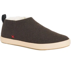 XTRA TUF braune Woll-Slipper mit Lammfellimitat M9 W11 wasserabweisend NEU! - Bild 1 von 9