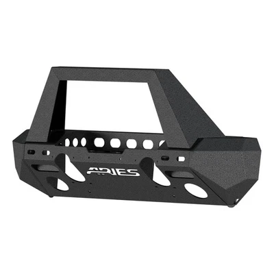 Aries TrailChaser Aluminum Front Bumper With Angular Brush Guard Part# 2082055 - Image 1 of 4