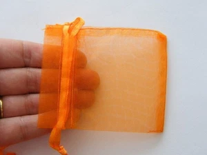 50 Organzabeutel orange 9 x 7 cm - SALE 50% RABATT - Bild 1 von 1