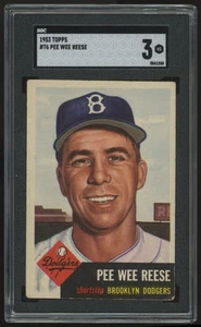 1953 Topps Pee Wee Reese #76 SGC 3 *550 - Foto 1 di 2