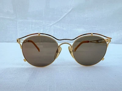 Jean Paul Gaultier 56-2174 Sunglasses Gold Vintage 90s Rare Japan Made W/case - Image 1 of 4