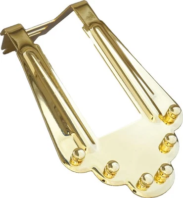 Tailpiece for GITANE GUITAR. Reproduction of Selmer/Maccaferri brass tailpiece. - Image 1 of 3