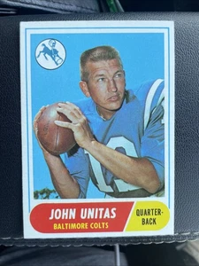 1968 TOPPS JOHNNY UNITAS FOOTBALL CARD #100 SHARP NICE CARD! CENTERED - Picture 1 of 3