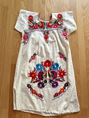 VESTIDO CAMPESINO MEXICANO / VESTIDO BOHO HIPPIE Talla M/L Foto 1 de 4