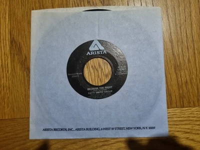 Patti Smith Group – Because The Night 1978 Arista Records 7” New Wave US Press - Image 1 of 4