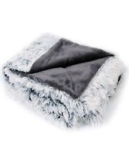 Cheer Collection  50×60 Shaggy Throw Blanket, Gray
