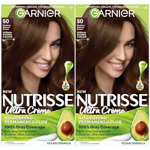 Hair Color Nutrisse Nourishing Creme, 50 Medium Natural Brown (Truffle) Permanen - Picture 1 of 12