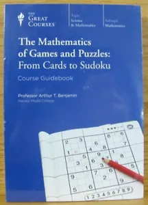 Great Courses set: The Mathematics of Games & Puzzles Cards to Sudoku DVDs/Book - Picture 1 of 3