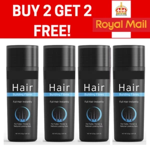 Hair Building Fibres 27.5g,  BUY 2 GET 2 FREE, Hair Powder For Thinning, Balding - Picture 1 of 2
