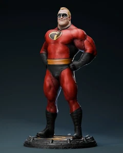 Mr. Incredible Statue 3D Printed Kit Unpainted/Unassembled - Picture 1 of 9