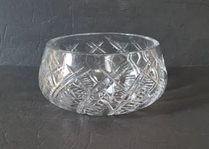 Hermoso cuenco redondo de cristal Waterford pesado de 8 3/4" de diámetro x 4" de alto - Imagen 1 de 17
