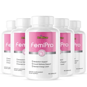 FemiPro-Menopause Balance Support/Women's Health- 5 Bottles- 450 Capsules - Picture 1 of 5
