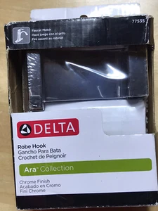 DELTA 77535 Ara Robe Hook Chrome Finish NEW - Picture 1 of 3