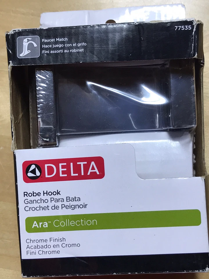 Delta 77535 Arzo Accessories Robe Hook Chrome