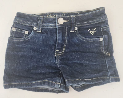 Justice Girls Size 8 Slim Blue Denim Jean Shorts Simply Low 8S - Image 1 of 4