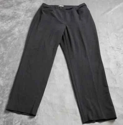 Pantalones elásticos Apostrophe para mujer 16 pequeños gris pierna recta tirar informales Foto 1 de 4