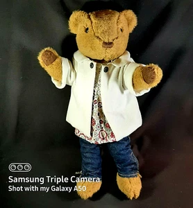 FAO Schwarz Die Abenteuer von Zylie & Friends Plüschbär 19 Zoll im 3-teiligen Outfit - Bild 1 von 12