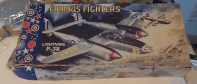 REBUILD THE RARE [1953/54] AURORA  LOCKHEED P-38 LIGHTNING - Image 1 of 4