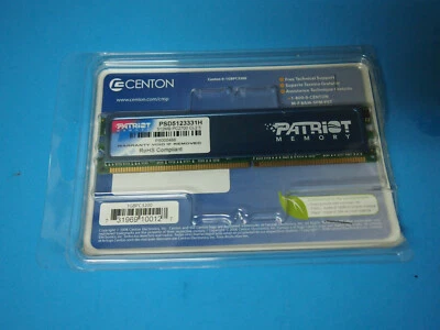 PATRIOT PSD5123331H PS000488 512MB PC2700 CL2.5 U-0104265 RAM - Image 1 of 2