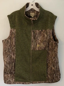 Heybo Men’s Hunting Vest Full Zip Size M Mossy Oak Bottomland Fleece Lined - Picture 1 of 9