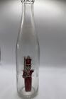 vintage chocolate soldier bottle 10 oz clear red ACL label. 1966 Memphis Tenn.