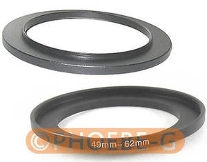 49mm to 62mm 49-62 mm Step Up Filter Ring  Adapter - Picture 1 of 1
