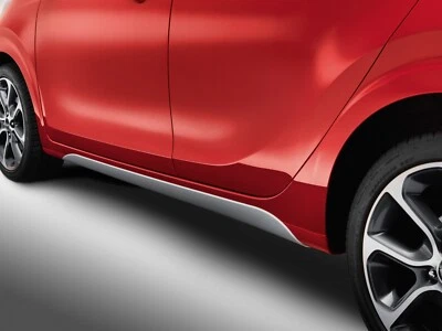 PROFILI SOTTOPORTA 2 LATERALI ARGENTO KIA RIO 17> ORIGINALE NUOVO H8420ADE00SL - Immagine 1 di 4