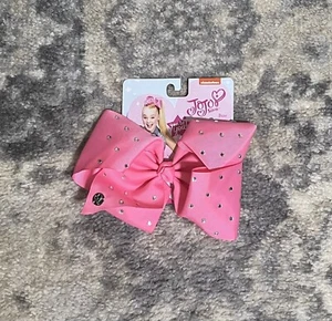 Jojo Siwa 8” Signature Large Hot Pink with Rhinestones Bow - Picture 1 of 2