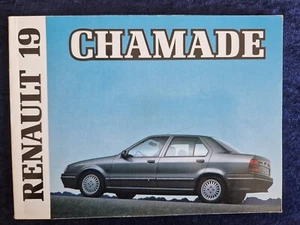 Renault 19 Chamade Betriebsanleitung 9.1990  sehr schöner Zustand !! - Bild 1 von 2