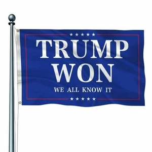 Trump ganó todos lo sabemos bandera Save America 2024 bandera de un lado 3x5 pies bandera de EE. UU. - Imagen 1 de 1