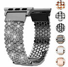pour Apple Watch Series SE 7 41 45 38 40 42 44 mm bracelet métal de remplacement bijoux