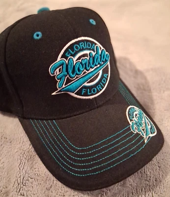 Gorra de béisbol Florida City Hunter correa trasera verde negro 3D nueva sin etiquetas unisex Foto 1 de 4