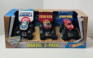 Hot Wheels Monster Jam 1:64 Marvel 3er Pack Ultra Rare Brandneu 2015 - Bild 1 von 8