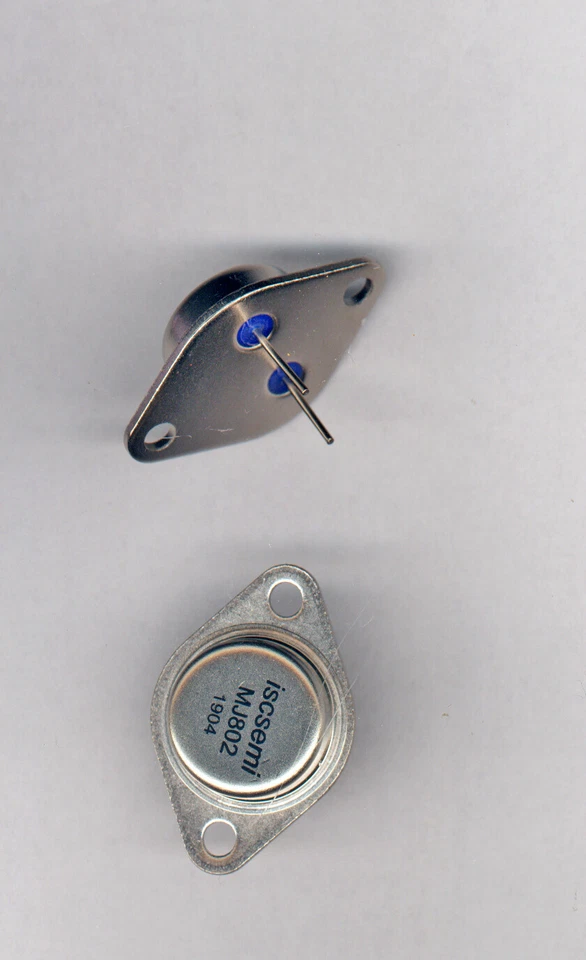 DIVERSE 2 x TRANSISTOR MJ802 NPN 100V 30A 200W >2Mhz TO3 METALL