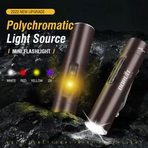 Mini Linterna LED de Bolsillo Antorcha Magnética Luz de Trabajo Lámpara Recargable Campamento - Imagen 1 de 12