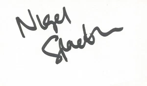 CHELSEA, LIVERPOOL & RANGERS: NIGEL SPACKMAN FIRMATO 3x5 WHITECARD + CERTIFICATO DI AUTENTICITÀ - Foto 1 di 1