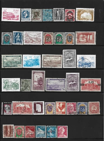 Algeria, 39 Stamps, Assorted, Used Cover