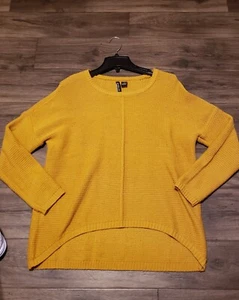 Free For All Mustard Sweater Women's Sz M - Picture 1 of 12