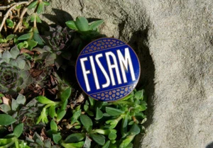 VINTAGE EMAILLE AUTOMOBIL KÜHLER AUTO EMBLEM / ABZEICHEN # FISAM ITALIEN - Bild 1 von 2