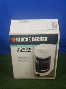 BLACK & DECKER 10 CUP Drip Coffeemaker DCM900WH New - Picture 1 of 4