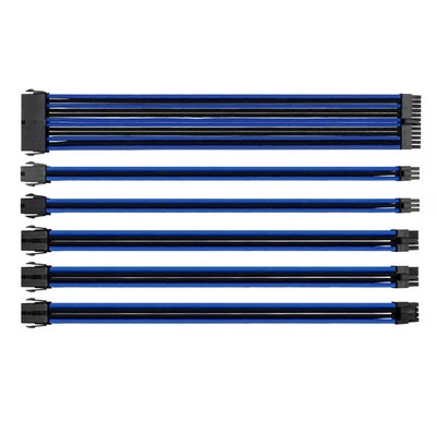 Thermaltake AC-035-CN1NAN-A1 TtMod Sleeve Cable Set – Blue/Black - Image 1 of 3