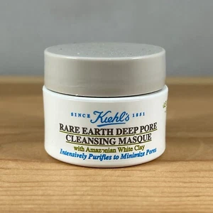 Kiehl’s Rare Earth Deep Pore Cleansing Masque - 0.5 Oz / 14 mL - Travel Size - Picture 1 of 7