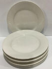 DENMARK Tools For Cooks White 8 3/4” Lunch Salad Plates Ribbed Rim Set Of 5