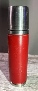 Starbucks Coffee 2004 Thermoskanne Tomate Red Sophisticate Leather Sleeve 12oz - Bild 1 von 7