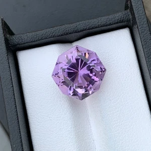 11.35 CT Natural Levander Amethyst octagon Shape  Loose Gemstone From Brazil - Picture 1 of 11