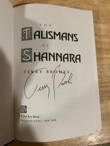 SIGNED The Talismans Of Shannara by Terry Brooks HC 1/1 +PIC - Picture 1 of 7